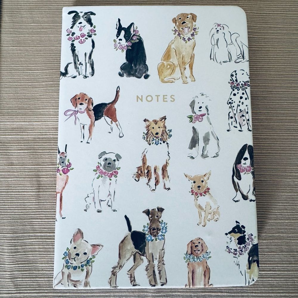 Dog Notes Floral Wreath Notebook Journal Book - Picture 2 of 4